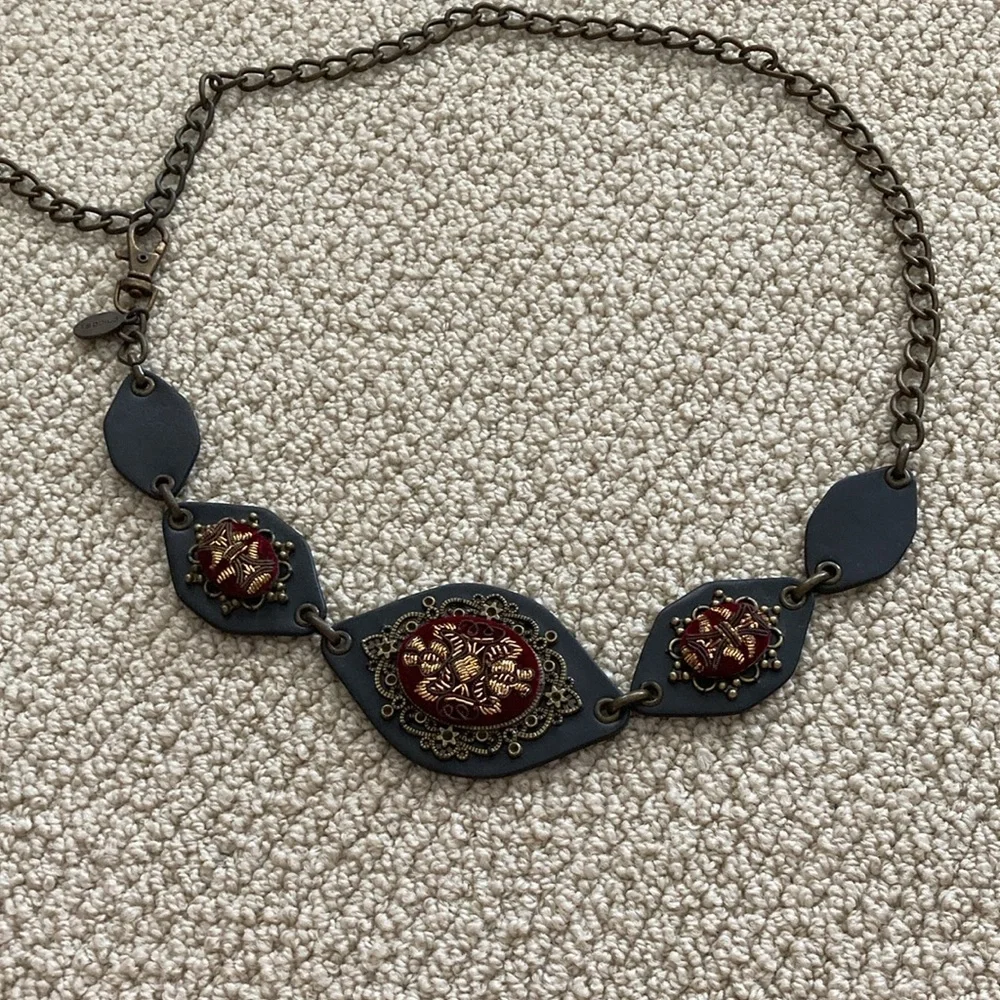 Chico’s Vintage Beaded Concho Belt RARE Boho Adjustable Women’s One Size 1990s